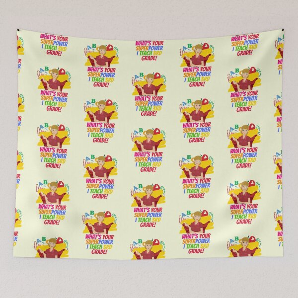 Item preview, superhero Third Grade Teacher Appreciation designed and sold by superteachers.