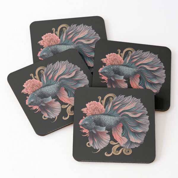 Item preview, Floral Bettafish designed and sold by BloodRubyz.