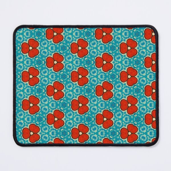 Item preview, Hot Red Blossoms Blotchy Blue Skies designed and sold by debutpagesart.