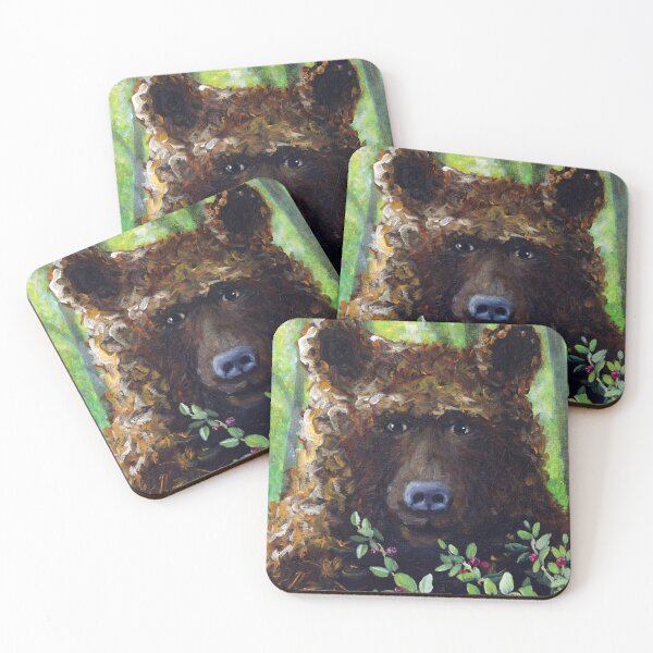 Item preview, Huckleberry Jam bear art print designed and sold by Melissa J Barrett.