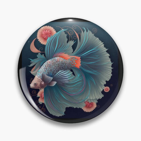 Item preview, Floral Betta fish designed and sold by BloodRubyz.