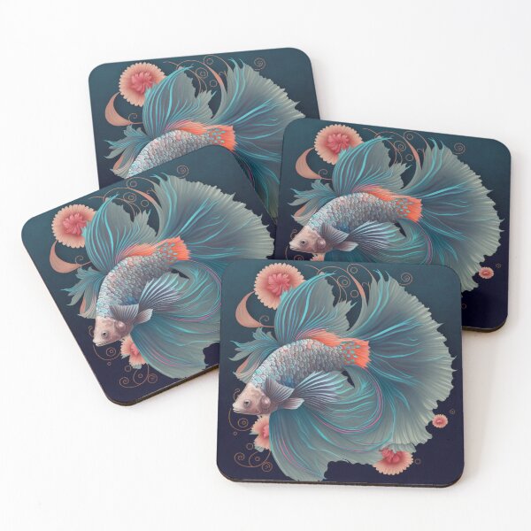 Item preview, Floral Betta fish designed and sold by BloodRubyz.