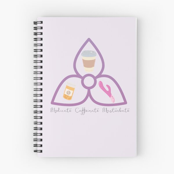 Item preview, The Holy Trinity of Self-care // Caffeinate Medicate Masturbate designed and sold by toadsforall.