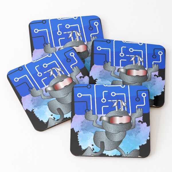 Item preview, Cyborg worker ant carrying a blue microchip designed and sold by WorkerAnts.