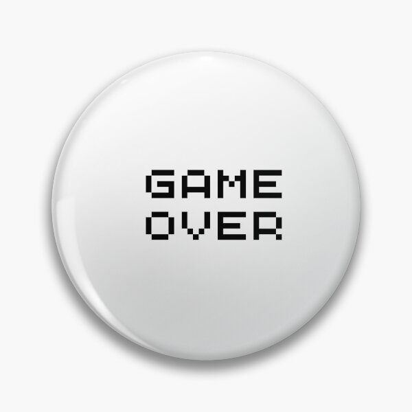 Item preview, game over black and white designed and sold by ramon15.
