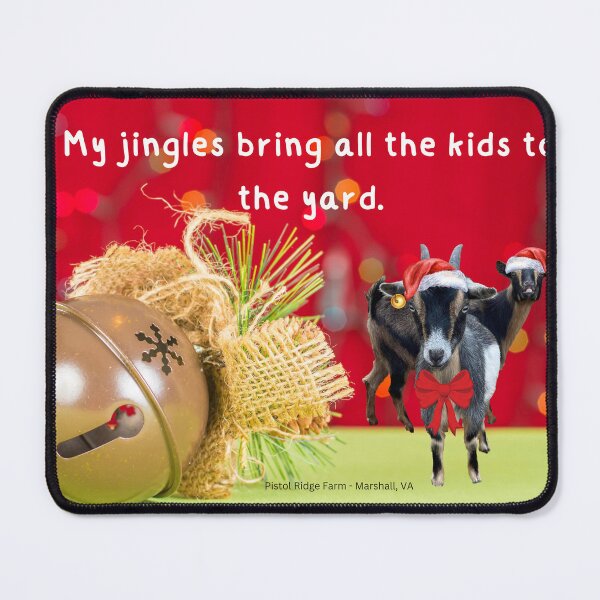 Item preview, Jingle Bells | Holiday Goats | Christmas Goats | Cute Goats | Funny Goats | Goat Puns designed and sold by PistolRidgeFarm.