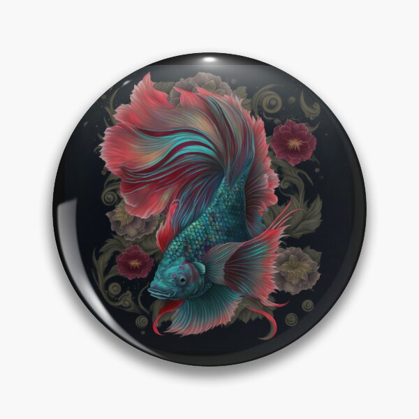 Item preview, Floral Betta fish designed and sold by BloodRubyz.