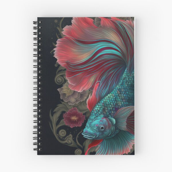 Item preview, Floral Betta fish designed and sold by BloodRubyz.
