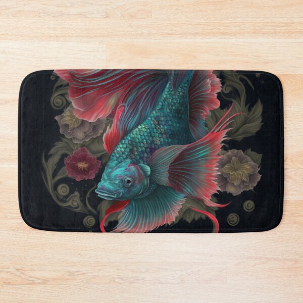 Item preview, Floral Betta fish designed and sold by BloodRubyz.