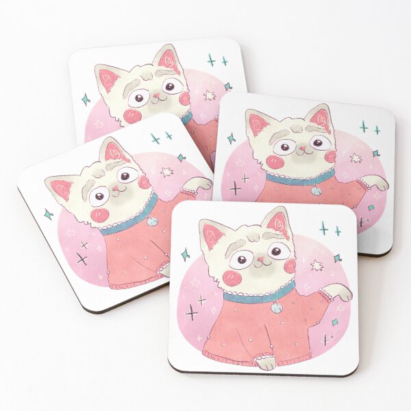 Item preview, Cute Silly Cat in Sweater - Funny Kawaii Kitty designed and sold by UnicornCandyCas.