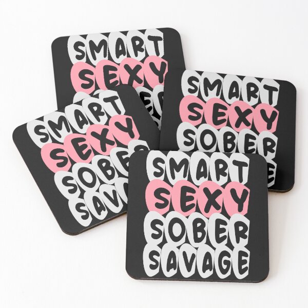 Item preview, SMART SEXY SOBER SAVAGE- sobriety anniversary aa na  designed and sold by hamzablk.