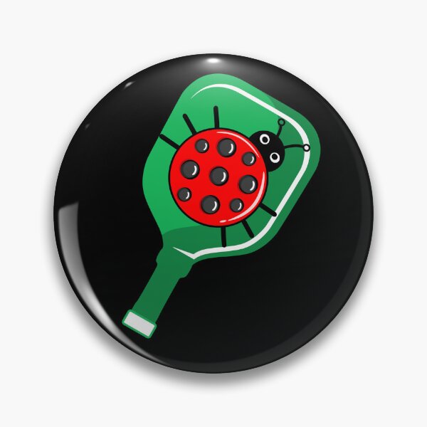Item preview, Sweet pickleball pattern with cute ladybug  - black designed and sold by EvieWoj.