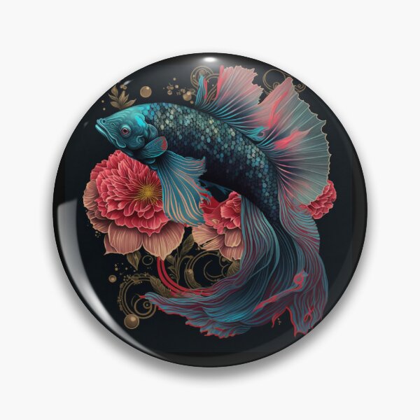 Item preview, Floral Betta fish designed and sold by BloodRubyz.