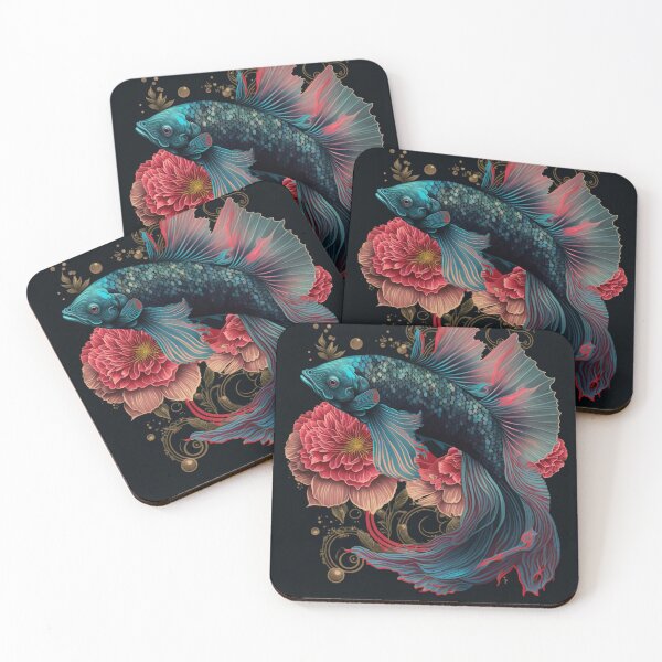 Item preview, Floral Betta fish designed and sold by BloodRubyz.