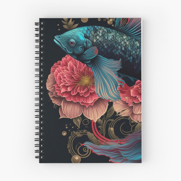 Item preview, Floral Betta fish designed and sold by BloodRubyz.