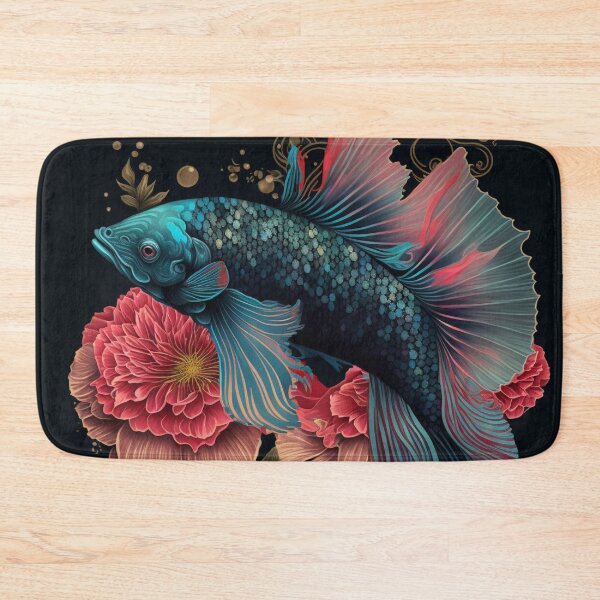 Item preview, Floral Betta fish designed and sold by BloodRubyz.