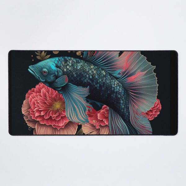 Item preview, Floral Betta fish designed and sold by BloodRubyz.
