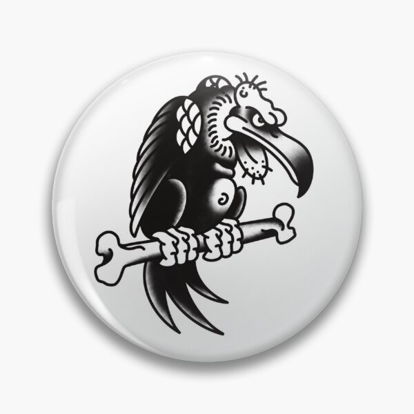Item preview, Traditional Tattoo Vulture Sticker designed and sold by BobCatchpole.