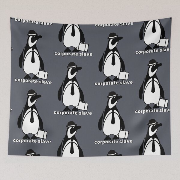 Item preview, Corporate Slave Fancy Buisness Penguin designed and sold by Pink Ribbon.