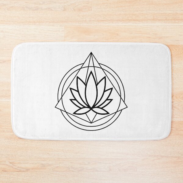 Item preview, Geometric Lotus - Black designed and sold by TheeForestFox Shop.