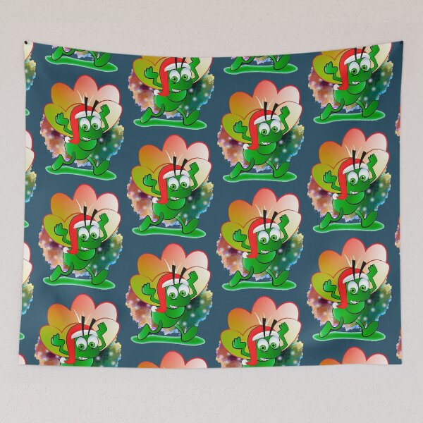 Item preview, Worker ant with a santa hat carrying a flower designed and sold by WorkerAnts.