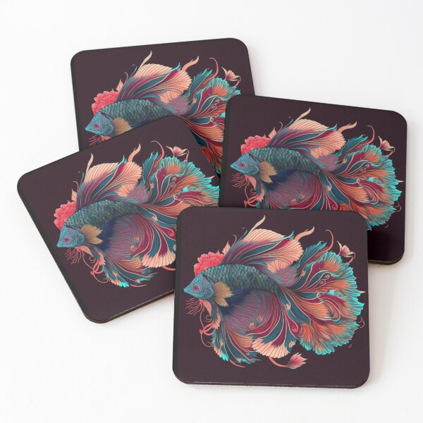 Item preview, Floral Betta fish designed and sold by BloodRubyz.