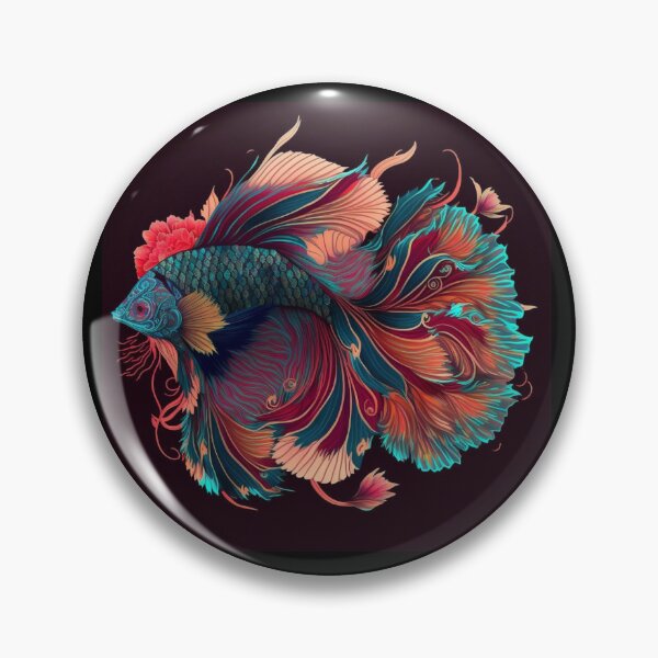Item preview, Floral Betta fish designed and sold by BloodRubyz.