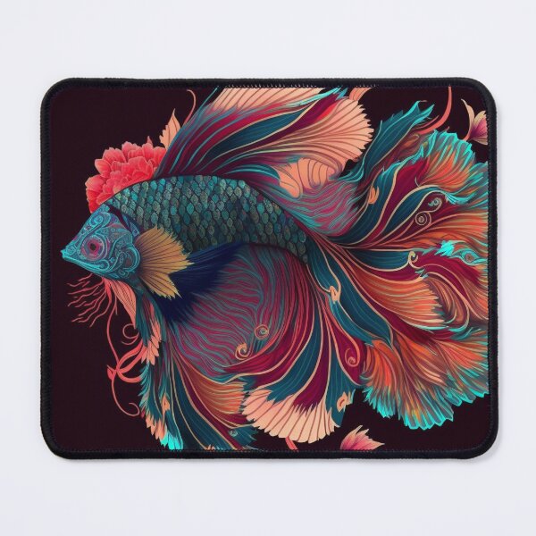 Item preview, Floral Betta fish designed and sold by BloodRubyz.