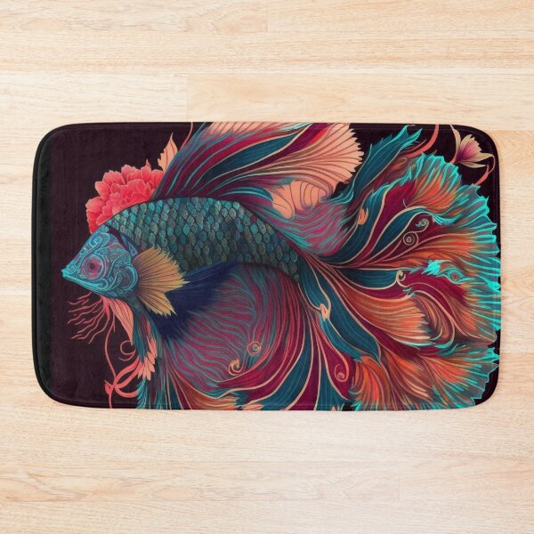 Item preview, Floral Betta fish designed and sold by BloodRubyz.