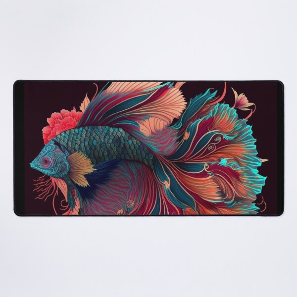 Item preview, Floral Betta fish designed and sold by BloodRubyz.