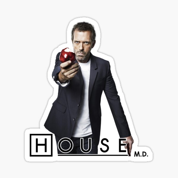 House Md Sticker For Sale By Lankysimmons Redbubble