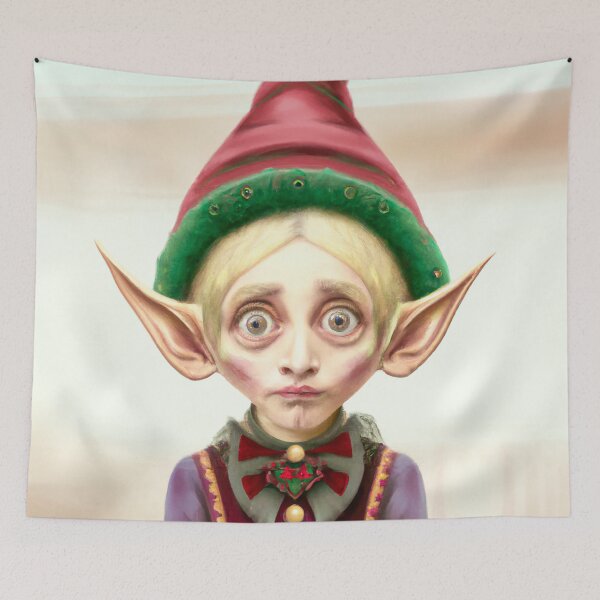 Item preview, Concerned Elf with Big Eyes designed and sold by Jasson.