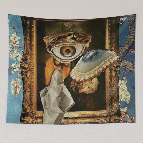 Item preview, Daliesque Portrait feat. Schiaparelli eyes designed and sold by MonsoonartsbyM.