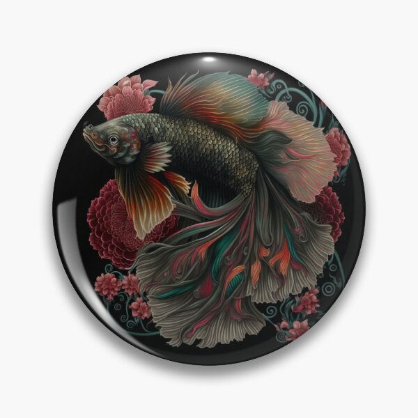 Item preview, Floral Betta fish designed and sold by BloodRubyz.