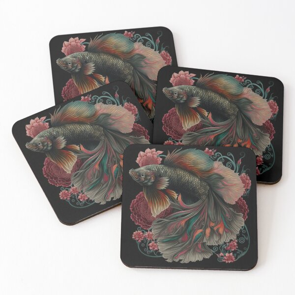 Item preview, Floral Betta fish designed and sold by BloodRubyz.