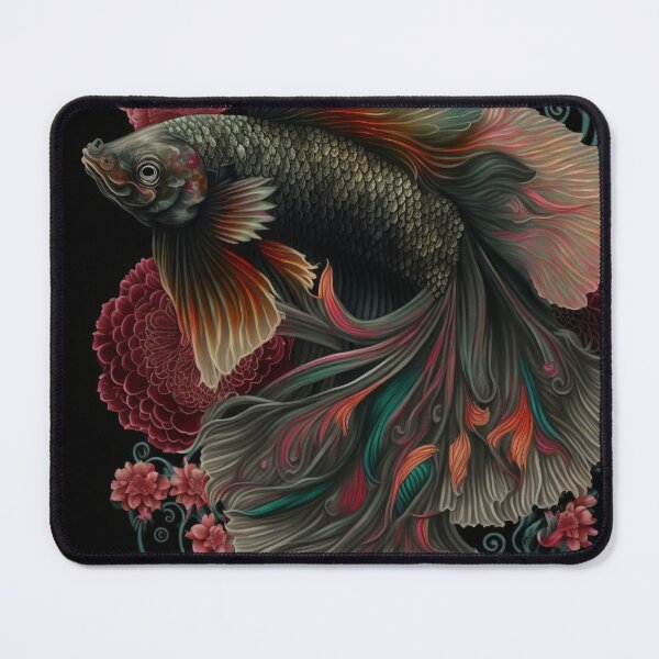 Item preview, Floral Betta fish designed and sold by BloodRubyz.