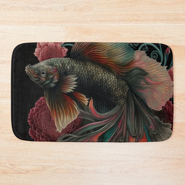 Item preview, Floral Betta fish designed and sold by BloodRubyz.