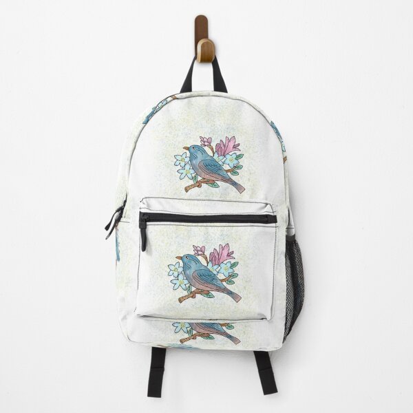 Item preview, Vintage style bluebird with flower branch designed and sold by PaperieJennifer.