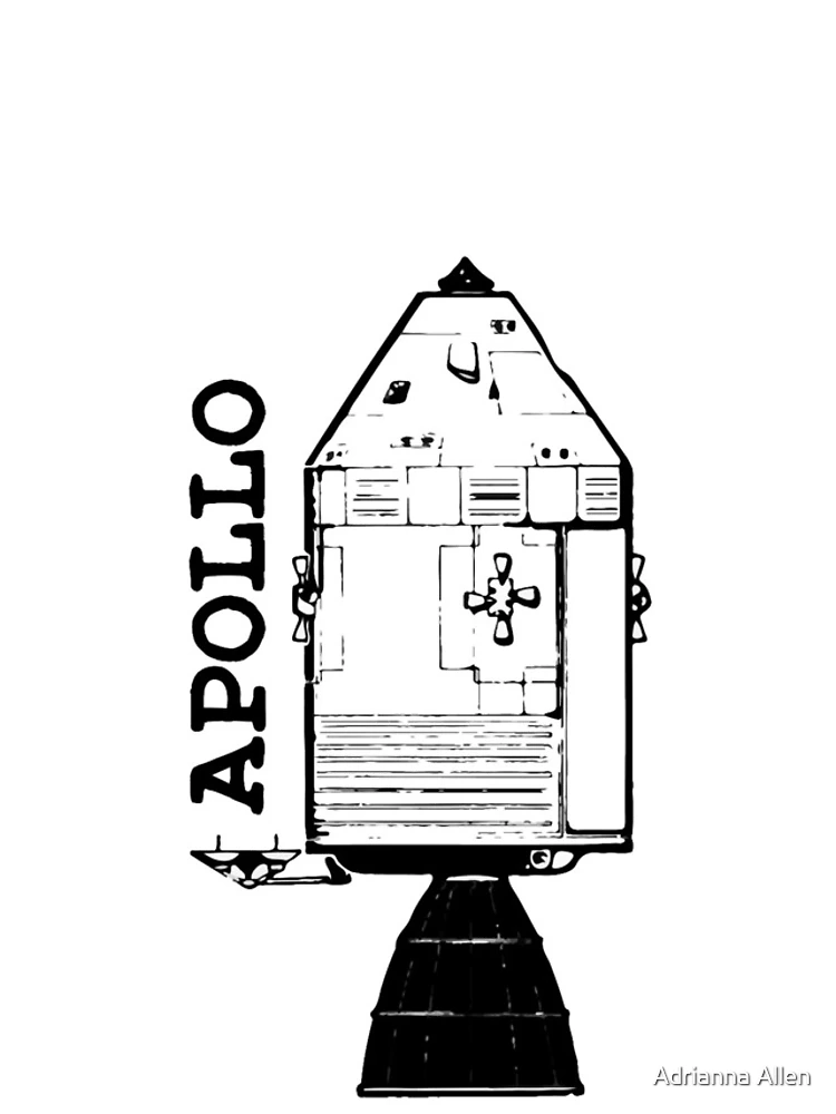 Thumbnail 4 of 4, iPhone Case, Apollo Command Service Module designed and sold by Adrianna Allen.
