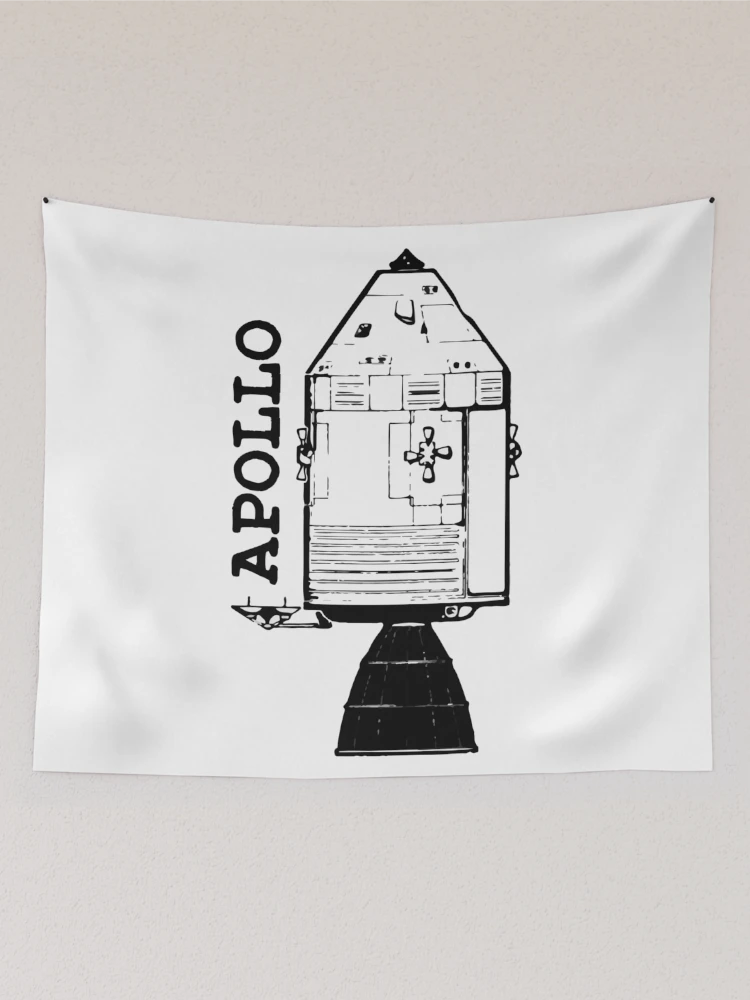 Thumbnail 2 of 3, Tapestry, Apollo Command Service Module designed and sold by Adrianna Allen.