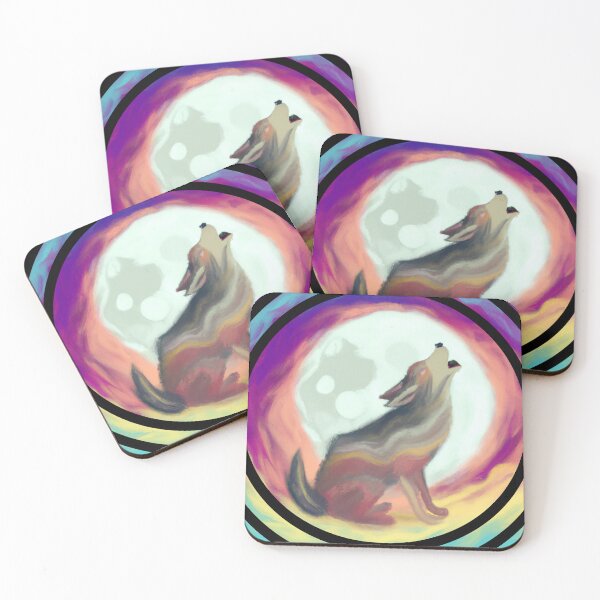 Item preview, WOLF HOWLING AT THE FULL MOON designed and sold by DanaMire.