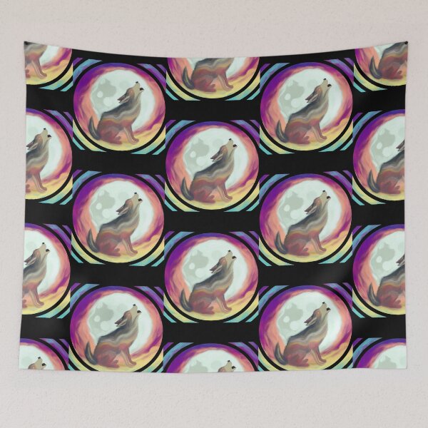 Item preview, WOLF HOWLING AT THE FULL MOON designed and sold by DanaMire.