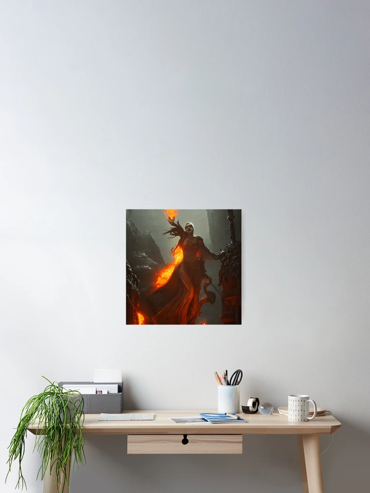 Thumbnail 2 of 3, Poster, Fire Queen designed and sold by Sub-Ruminations.