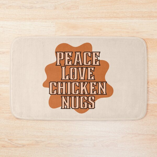 Item preview, Peace Love Chicken Nugs in Vintage Orange designed and sold by Pink Ribbon.