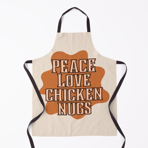 Item preview, Peace Love Chicken Nugs in Vintage Orange designed and sold by Pink Ribbon.