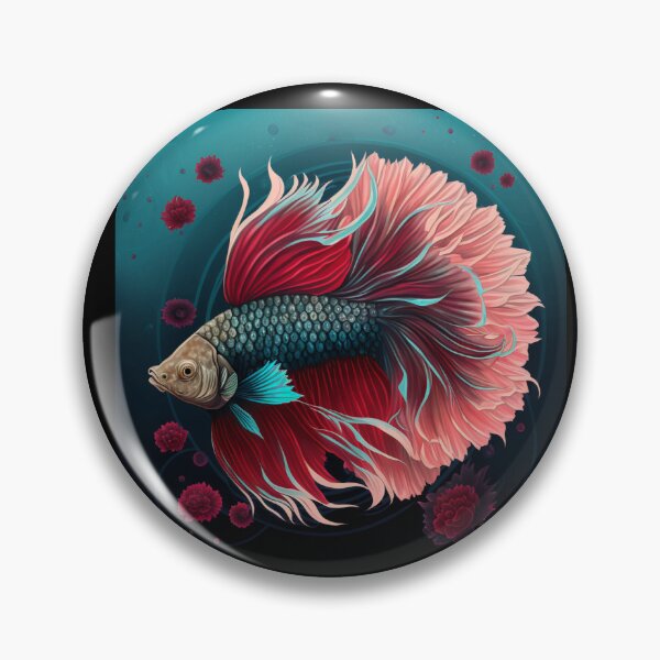 Item preview, Floral Betta fish designed and sold by BloodRubyz.