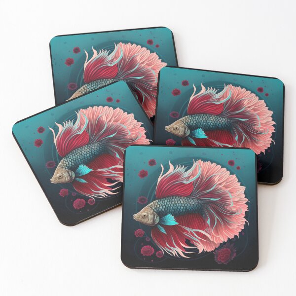Item preview, Floral Betta fish designed and sold by BloodRubyz.