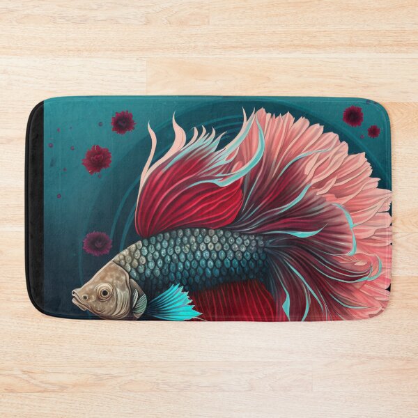 Item preview, Floral Betta fish designed and sold by BloodRubyz.