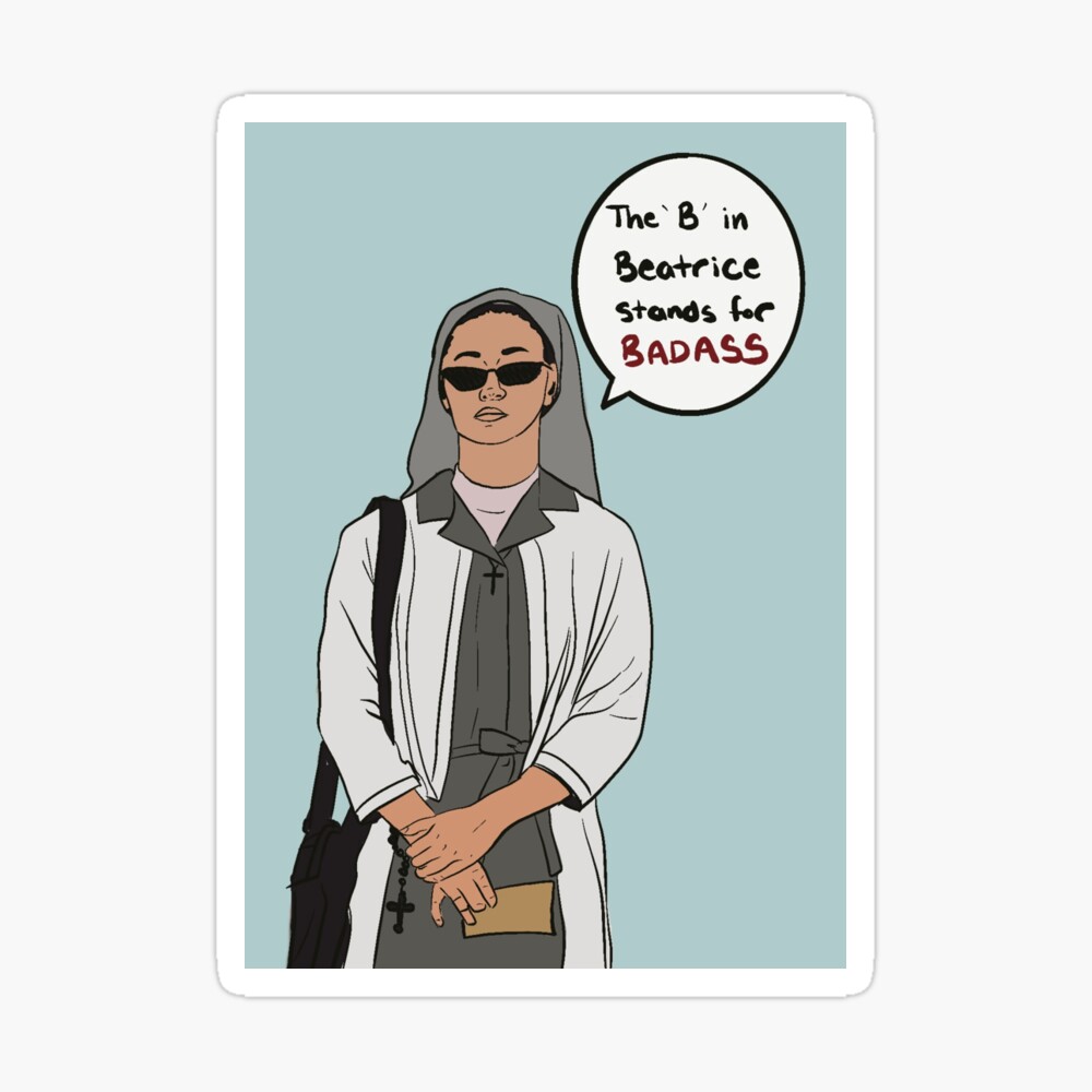 Sister Beatrice aka Badass Art Board Print