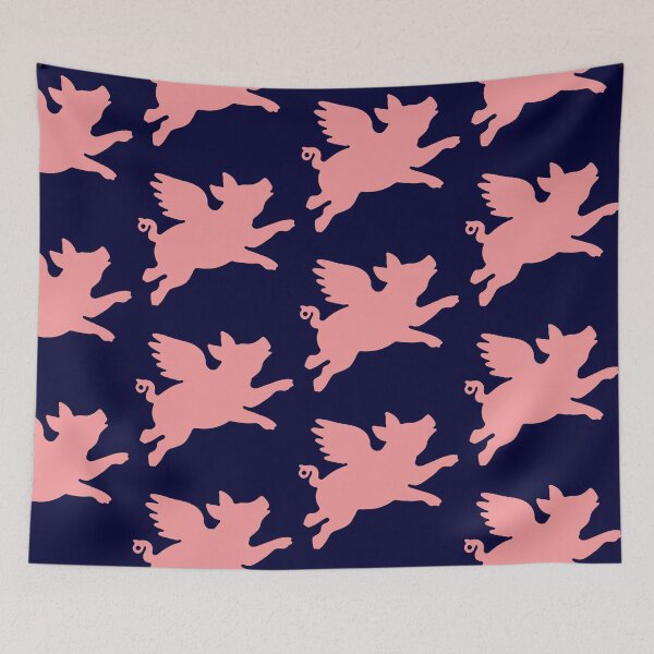 Item preview, Flying Pig - Pink designed and sold by purcellart.
